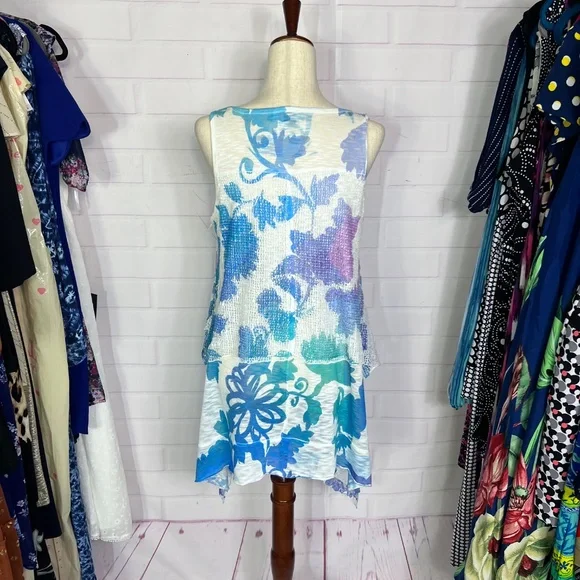 👗NWOT  |•CUPIO•| Crochet Floral Dress/Tunic Size Medium - Picture 6 of 10